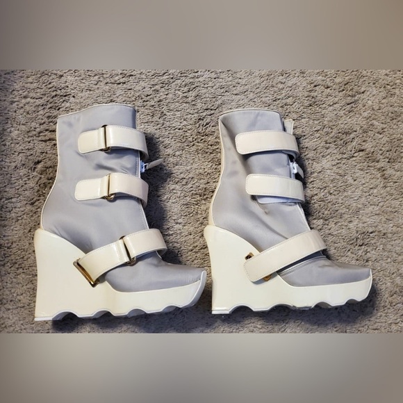 Louis Vuitton Runway Platform Mid Calf Fur Boots size 7 - Picture 4 of 10